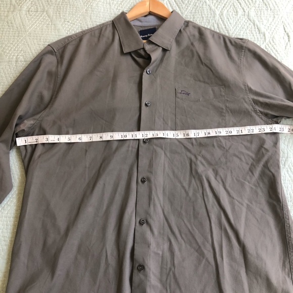 Tommy Bahama SILK blend Long Sleeve Button Down Shirt Sz XL - Picture 9 of 10